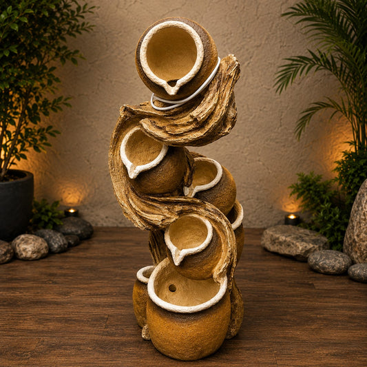 Artistic Cascading Pot Fountain
