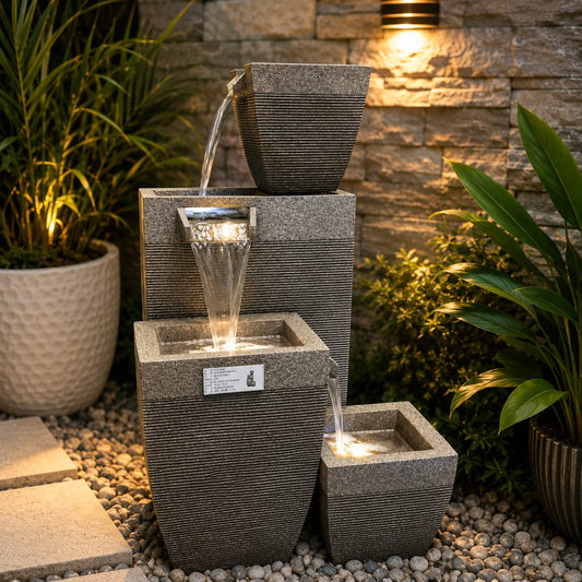 Modern Cascading Fountain