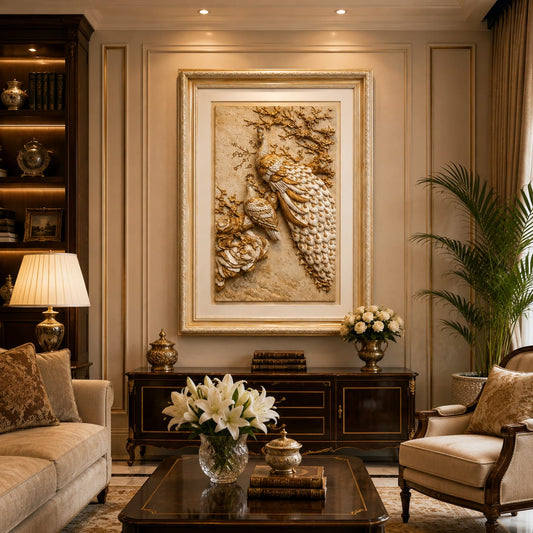 Luxury Peacock 3D Wall Art Frame