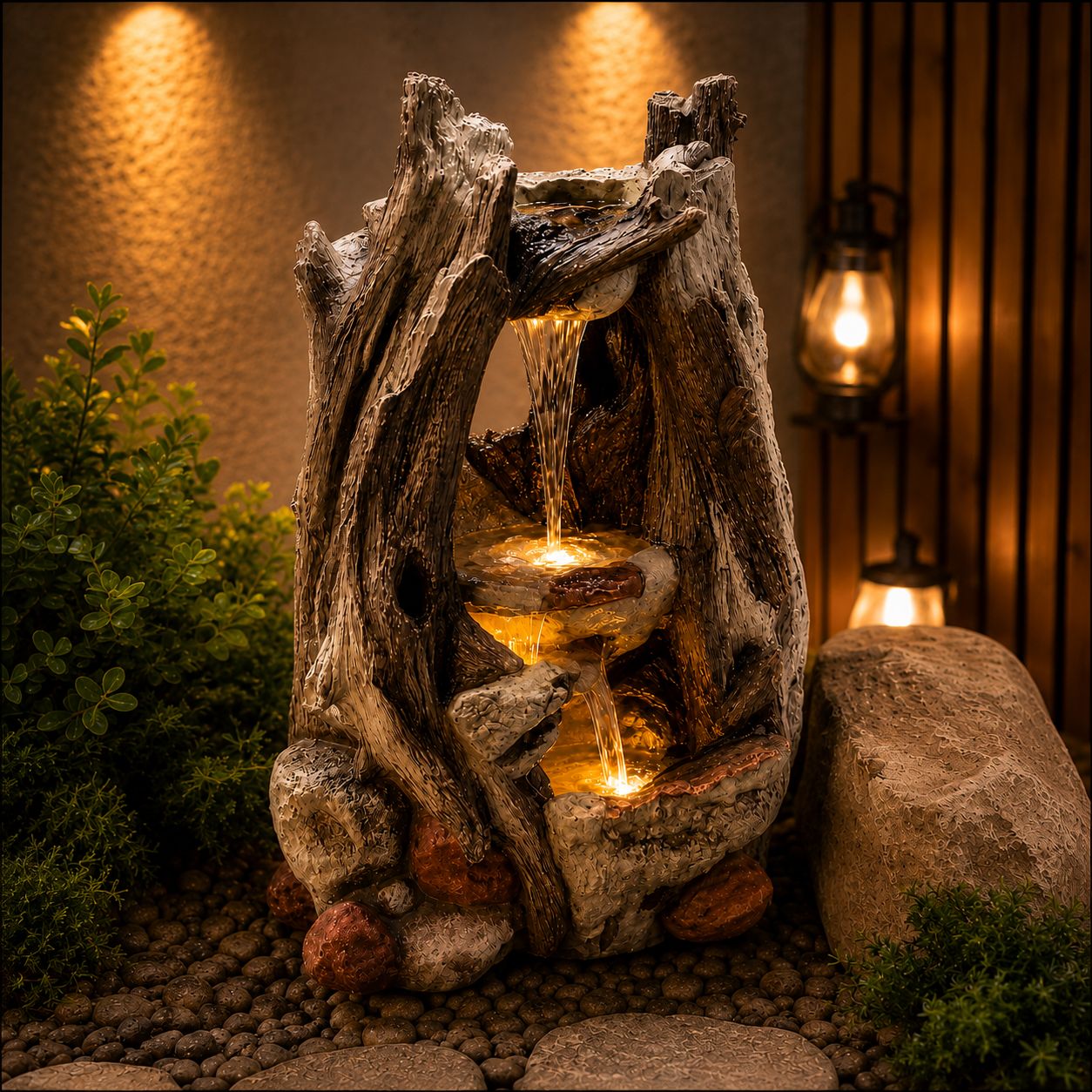 Enchanted Woodland Cascade Fountain