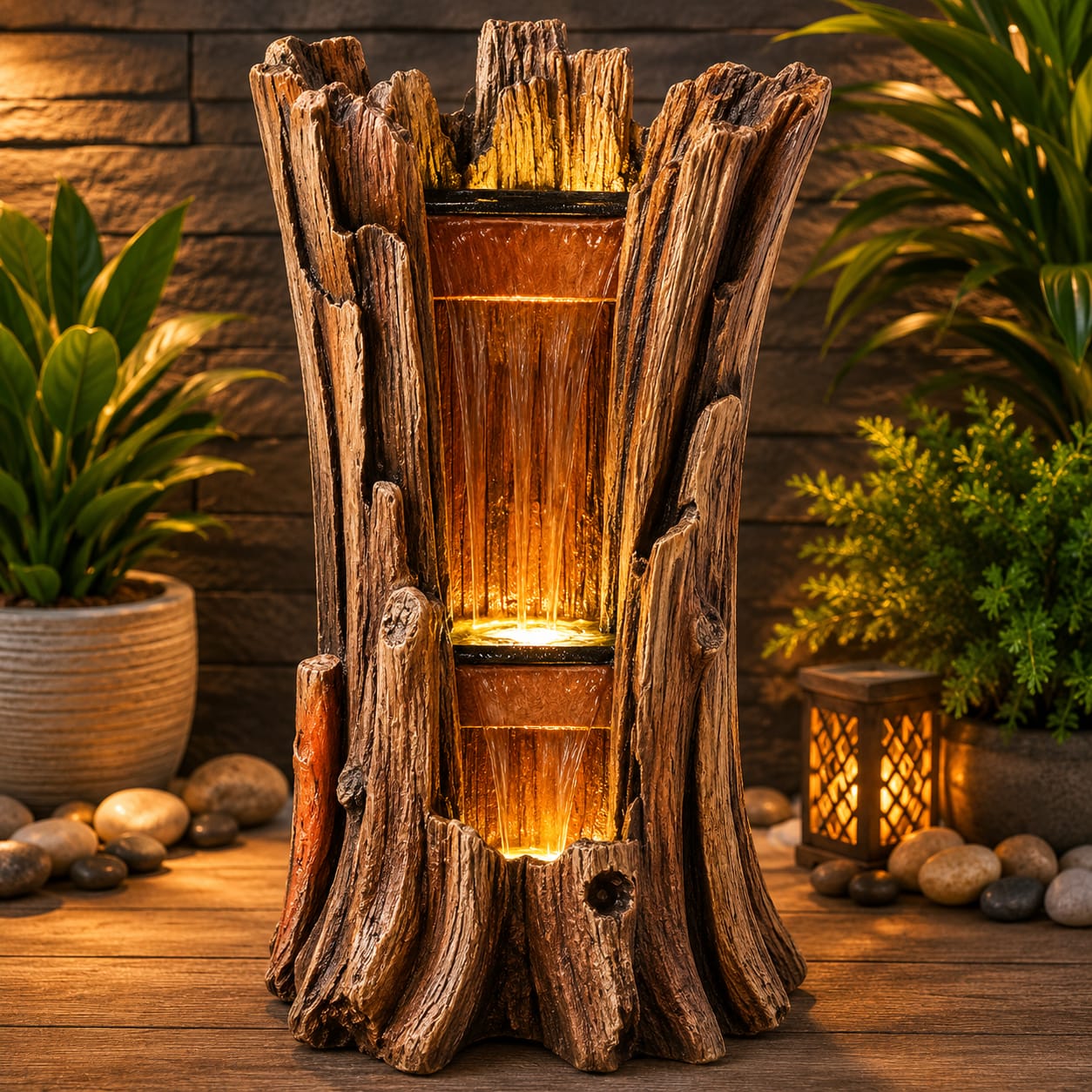 Driftwood Waterfall Fountain
