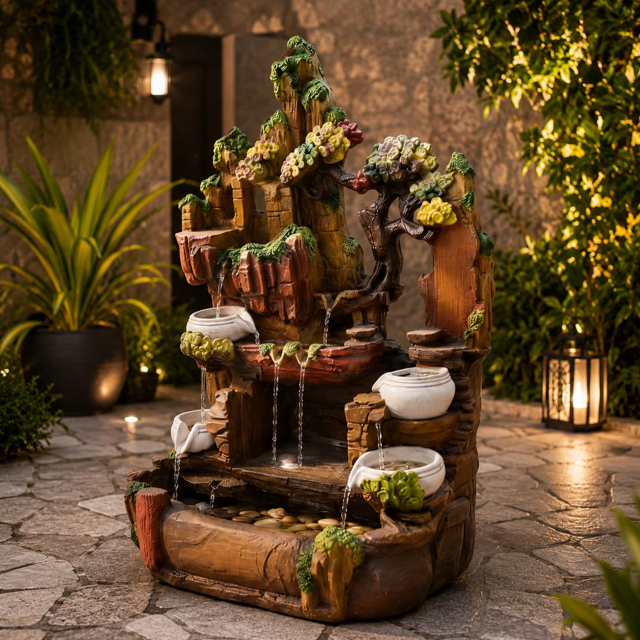 Multi-Tier Rustic Fountain
