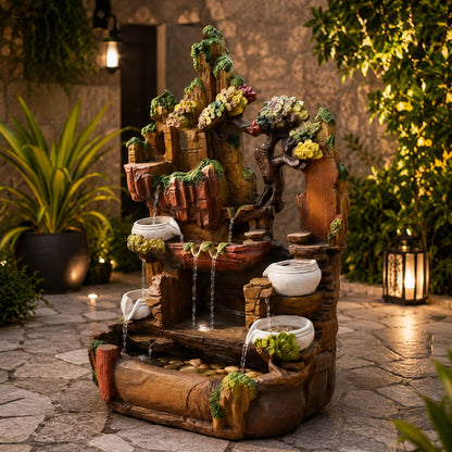 Multi-Tier Rustic Fountain