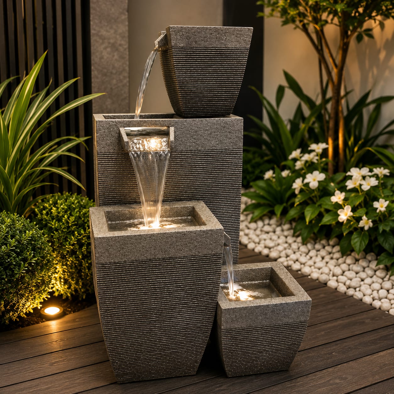 Modern Cascading Fountain