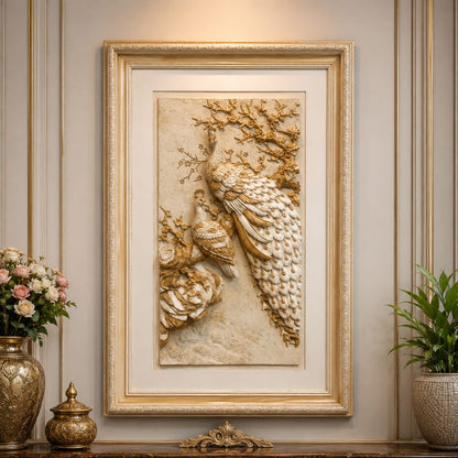 Luxury Peacock 3D Wall Art Frame