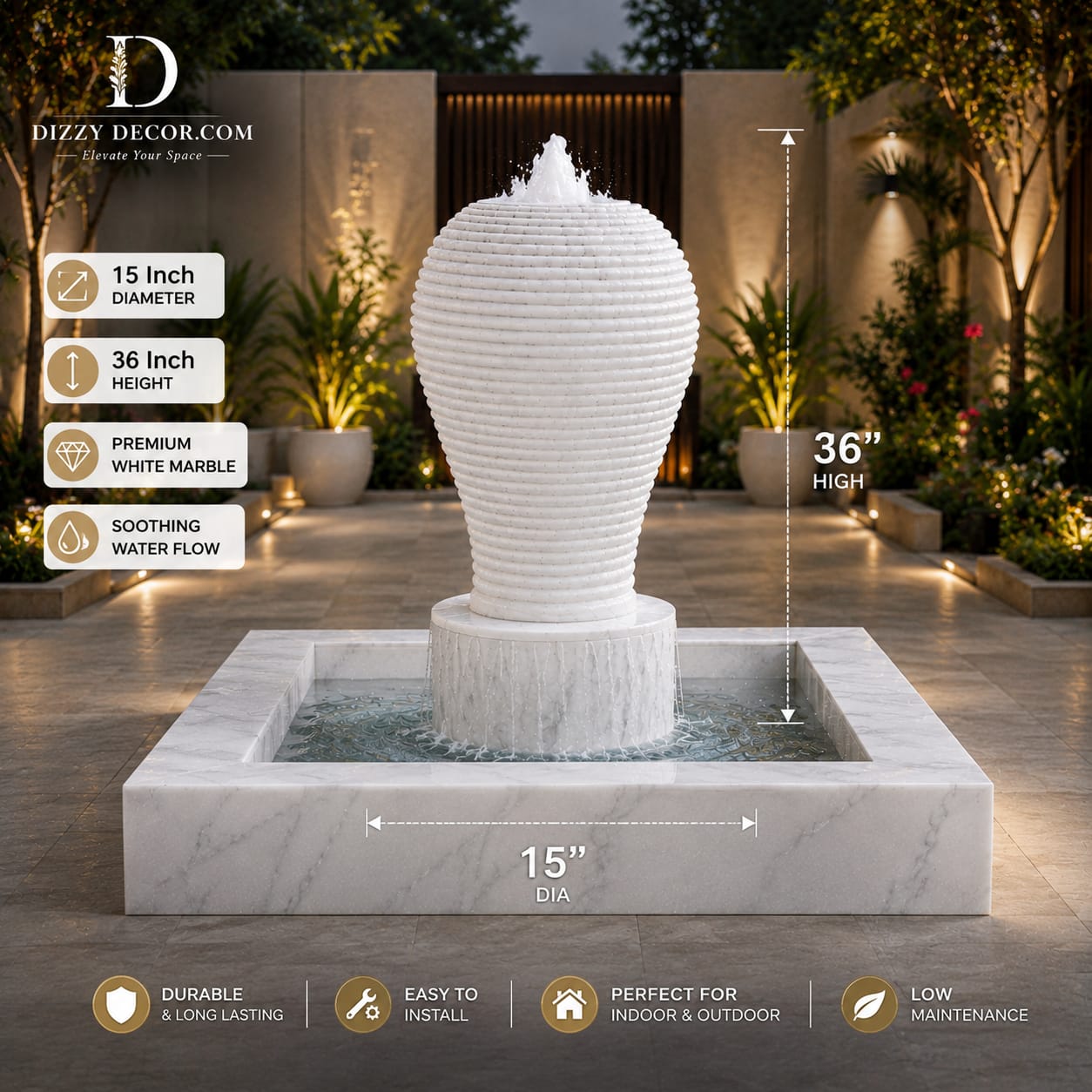 Modern Outdoor Fountain