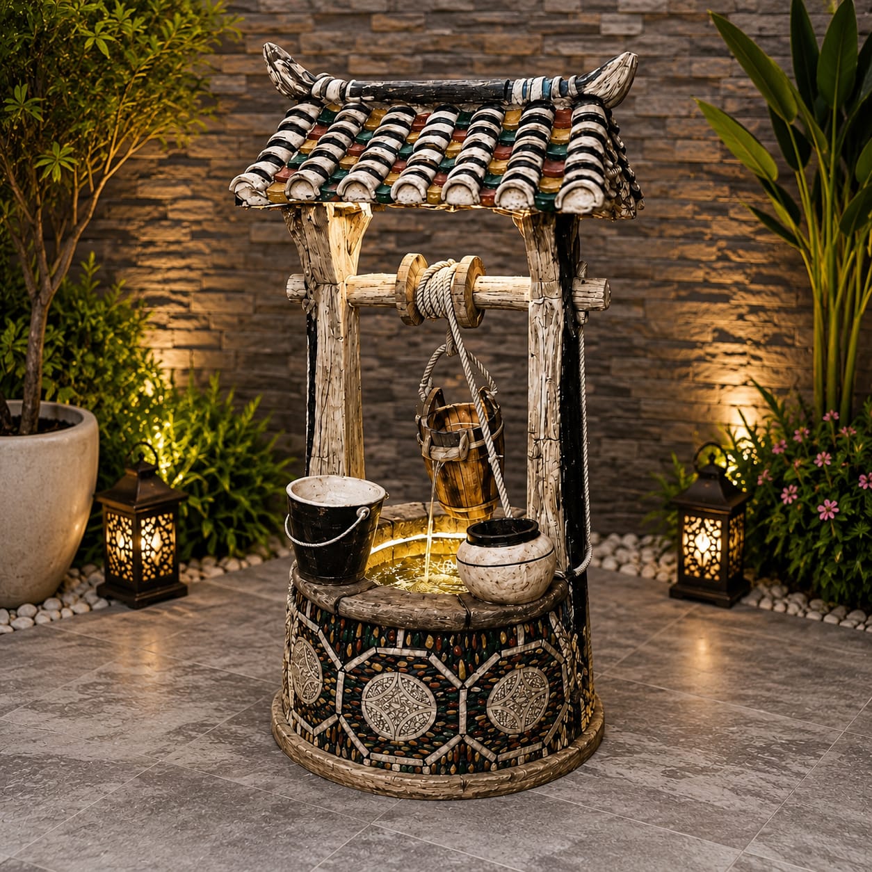 Decorative Outdoor Waterfall