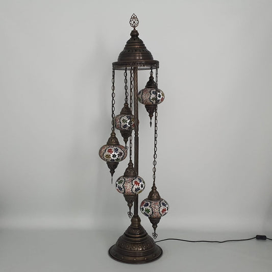 Handmade Turkish mosaic floor lamp