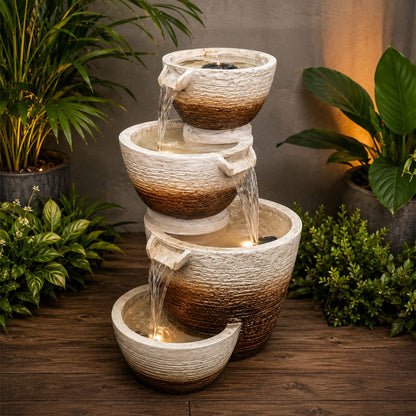 Elegant 4-Tier Cascading Fountain