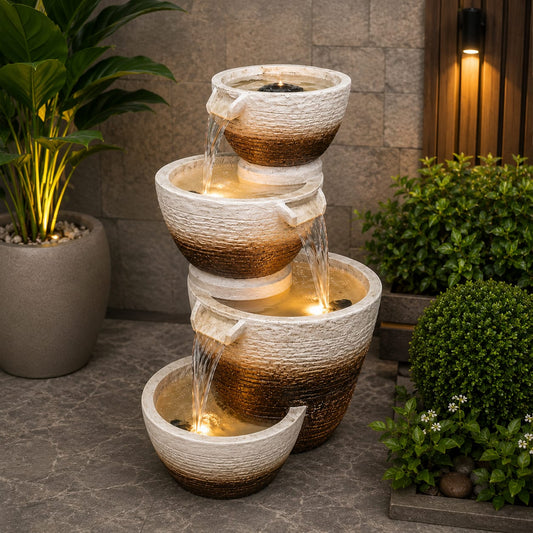 Elegant 4-Tier Cascading Fountain