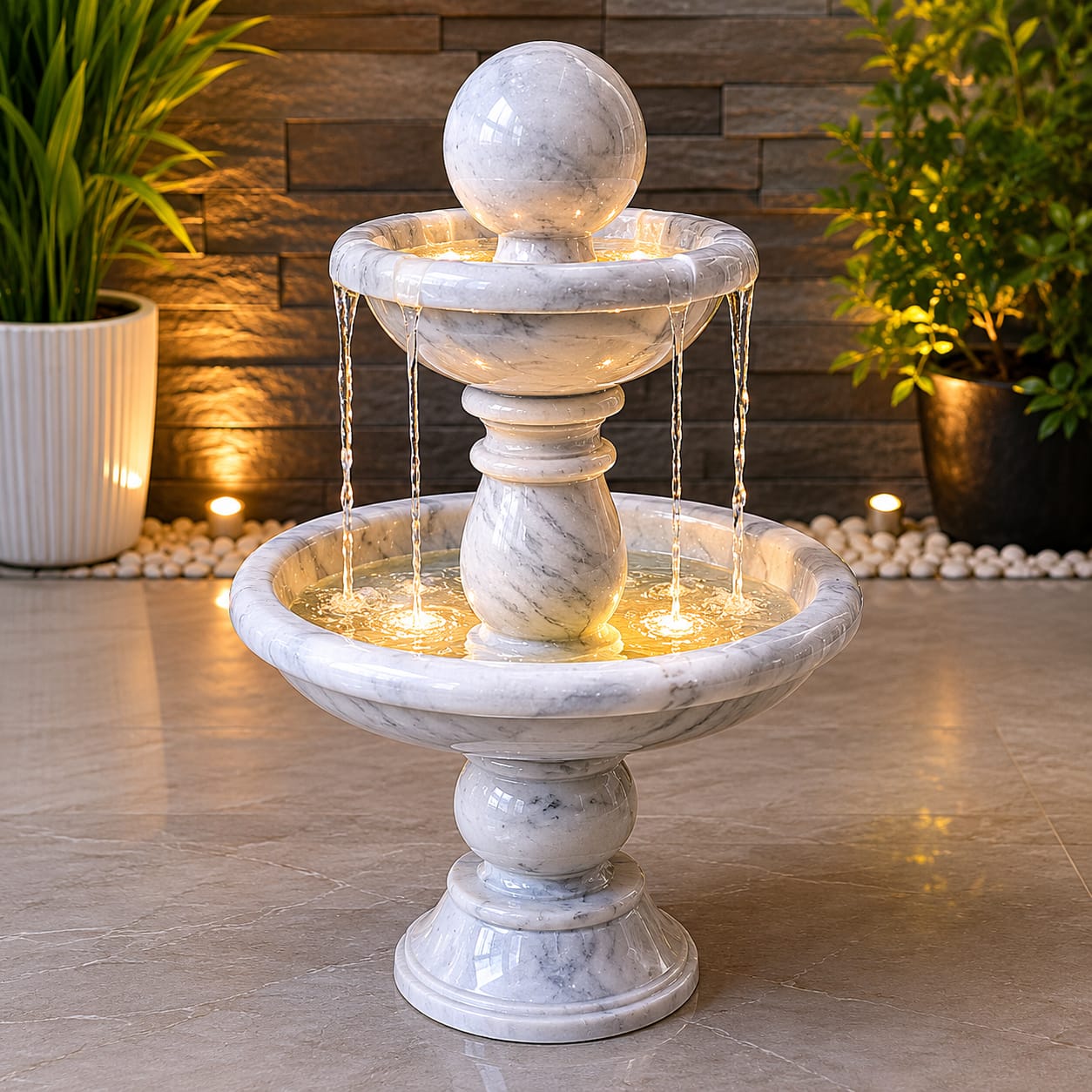 Elegant Marble  Fountain