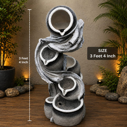 Artistic Cascading Pot Fountain