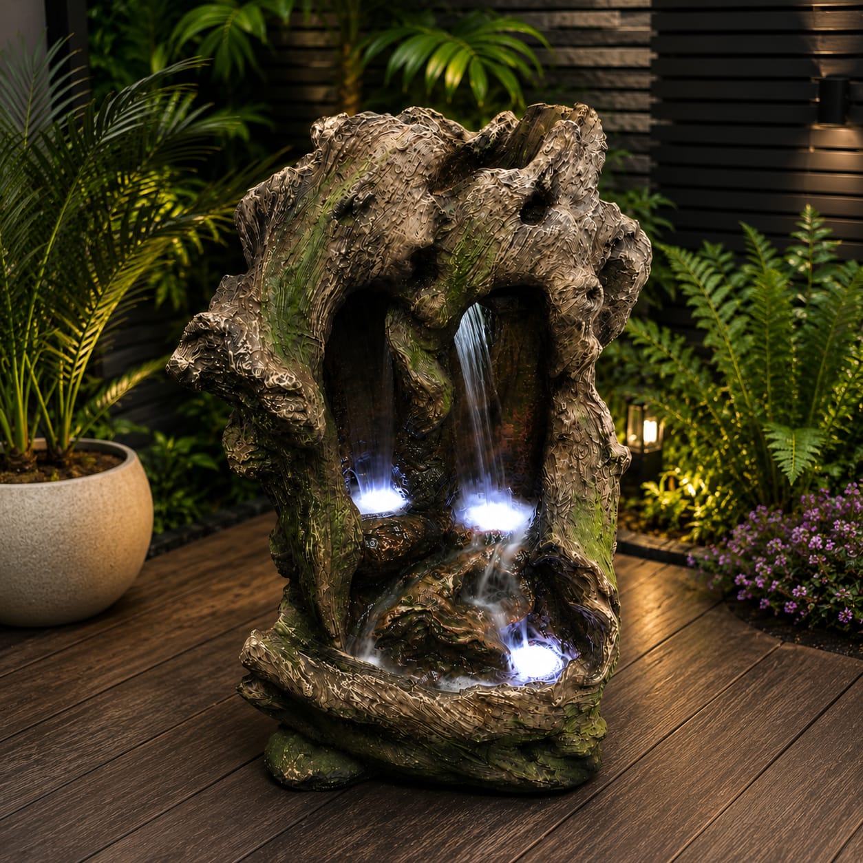 Knotty Log Fountain