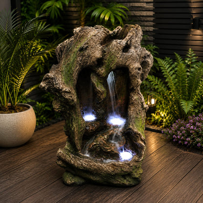 Knotty Log Fountain