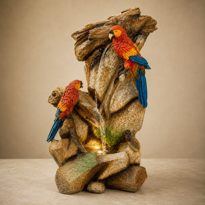 Tropical Parrot Fountain