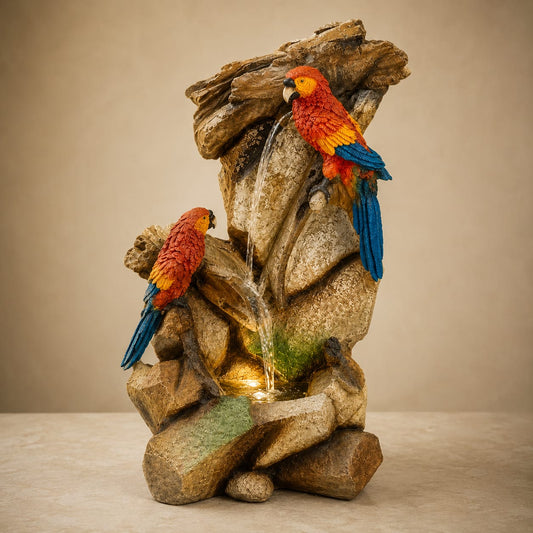 Tropical Parrot Fountain