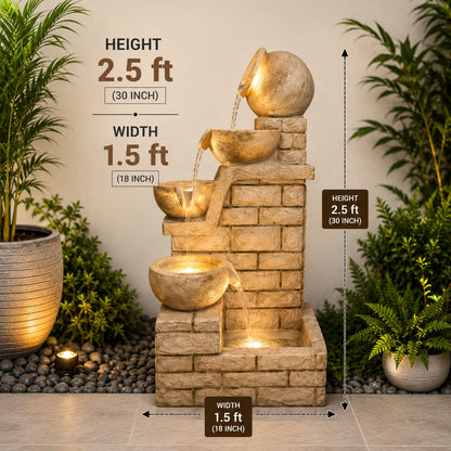 Decorative Water Fountain For Outdoors Gardening