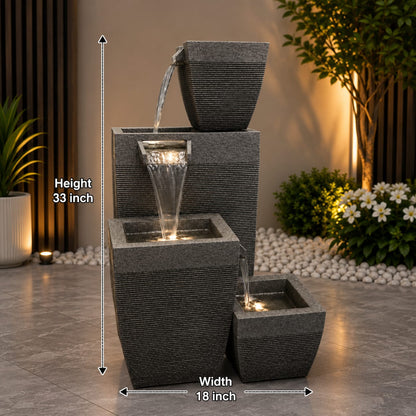 Modern Cascading Fountain