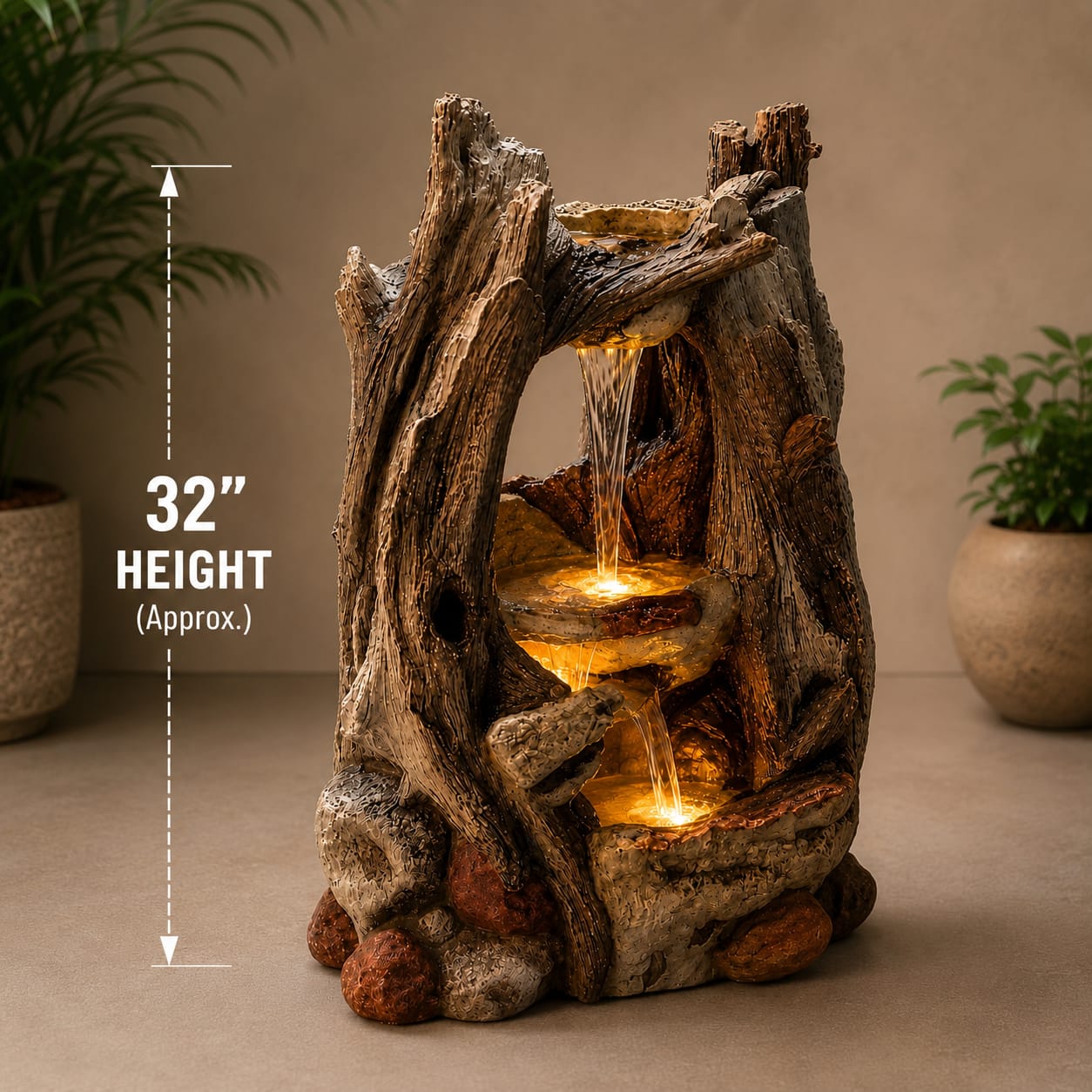 Enchanted Woodland Cascade Fountain