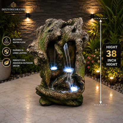 Knotty Log Fountain