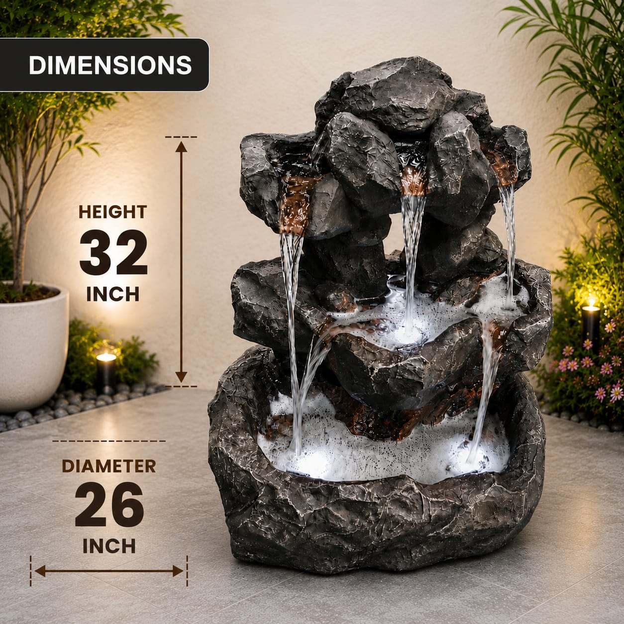 Rock waterfall