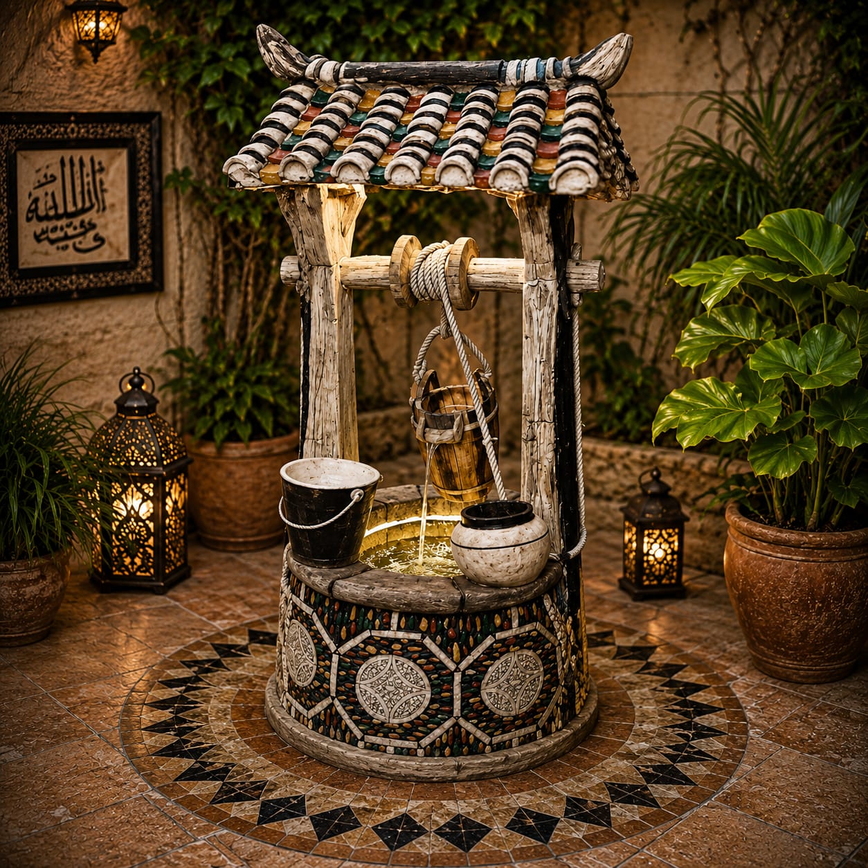 Decorative Outdoor Waterfall